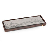 山水意境版 重竹色茶盤 62*23.5*4cm
